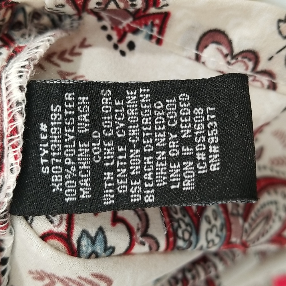 Sanctuary Peasant Boho Print Long Sleeve Blouse Size M - Picture 9 of 9